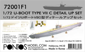 Pontos 72001F1 - 1:72 U-Boot Type VII C Detail up set