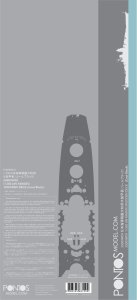 Pontos 35009WD1 - 1:350 IJN Yamato Wooden Deck set Black Deck