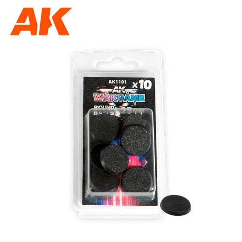 Go to product AK Interactive 1101 - Figure bases. Round -  25 mm - 10 pcs