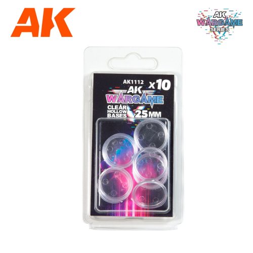Go to product AK Interactive 1112 - Figure bases. Transparent -  25 mm - 10 pcs