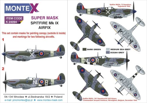 Go to product Montex K24094 - 1:24 Spitfire IX