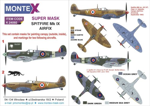 Go to product Montex K24092 - 1:24 Spitfire IX