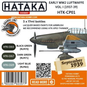 Hataka CP01 - Early WW2 Luftwaffe Vol. I 1937-39 paint set