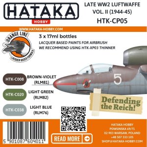 Hataka CP05 - Late WW2 Luftwaffe Vol. II 1944-45 paint set