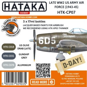 Hataka CP07 - Late WW2 U.S. Army Air Force 1943-45 paint set