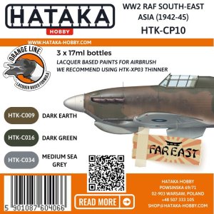 Hataka CP10 - WW2 RAF South-East Asia 1942-45 paint set