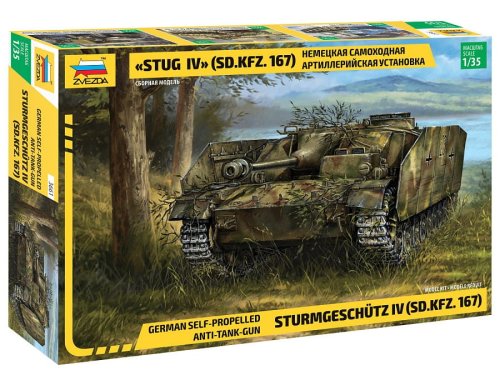 Go to product Zvezda 3661 - 1:35 Sturmgeschutz IV Sd.Kfz.167 German Self-Propelled Anti-Tank-Gun