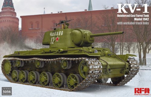Go to product Rye Field Model 5056 - 1:35 KV-1 Reinforced Cast Turret Tank Model 1942