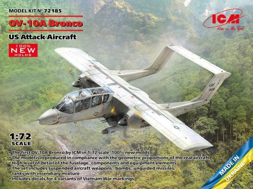 Go to product ICM 72185 - 1:72 OV-10A Bronco US Attack Aircraft