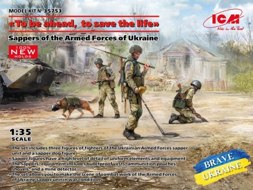 Go to product ICM 35753 - 1:35 Sappers of the Armed Forces of UA To be ahead, to save the life