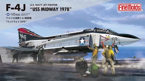 Go to product Fine Molds 72743 - 1:72 U.S. Navy Jet Fighter F-4J USS Midway 1978