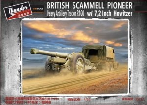 Thunder Model 35212 - 1:35 British Scammell Pioneer Heavy Artillery Tractor R100 w/ 7,2 Inch Howitzer