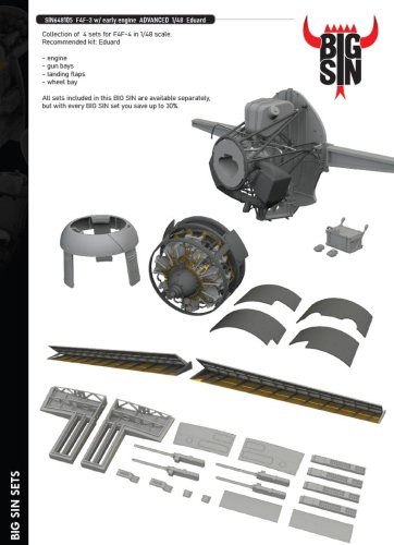 Go to product Eduard SIN648105 - 1:48 F4F-3 w/ early engine Advanced