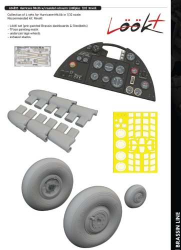 Go to product Eduard 634035 - 1:32 Hurricane Mk.IIb w/ rounded exhausts LööKplus