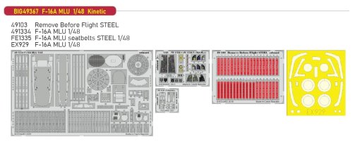 Go to product Eduard BIG49367 - 1:48 F-16A MLU