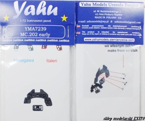 Go to product YAHU YMA7239 - 1:72 MC.202 early - Instrument Panel
