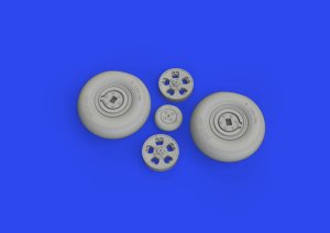 Eduard 624004 - 1:24 Spitfire Mk.IX wheels 5 spoke
