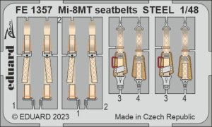 Eduard FE1357 - 1:48 Mi-8MT seatbelts - Steel