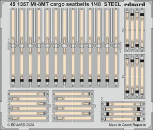 Eduard 491357 - 1:48 Mi-8MT cargo seatbelts - Steel