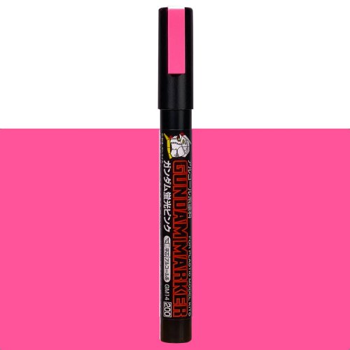 Go to product Mr.Hobby GM14 - Gundam Marker Pink Fluorescent Paint Type