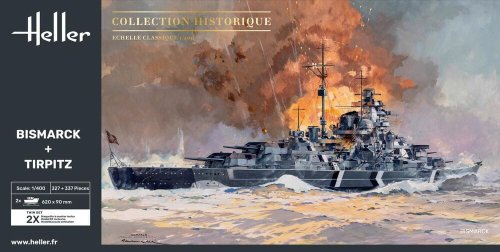 Go to product Heller 85078 - 1:400 Bismarck + Tirpitz Twinset