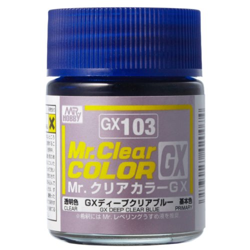 Go to product Mr.Hobby GX103 - Mr. Clear Color Deep Blue 18 ml