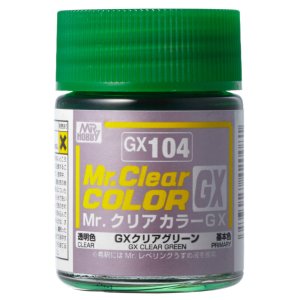 Mr.Hobby GX104 - Mr. Clear Color Green 18 ml