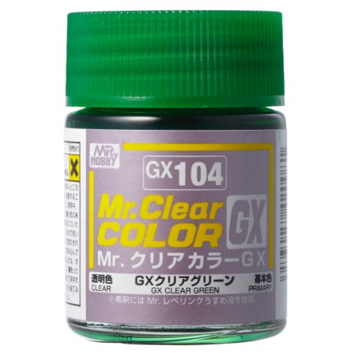 Go to product Mr.Hobby GX104 - Mr. Clear Color Green 18 ml