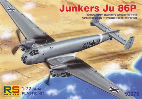 Go to product RS Models 92276 - 1:72 Junkers Ju 86P