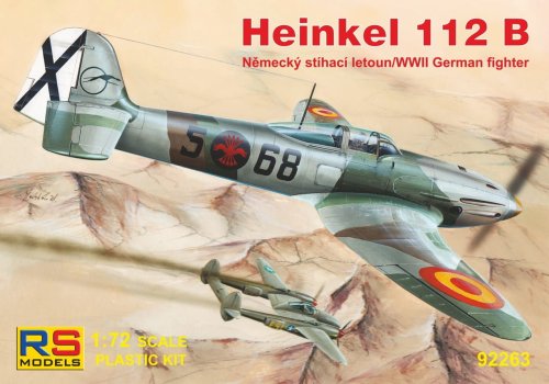 Go to product RS Models 92263 - 1:72 Heinkel 112B Spain WWII German Fighter