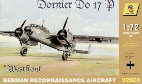 Go to product Rs Models 92026 - 1:72 Dornier Do 17P