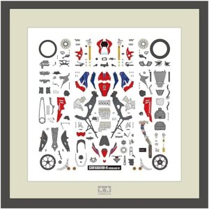 Tamiya 21243 - 1:12 Honda CBR1000RR-R Fireblade SP Red Parts Panel