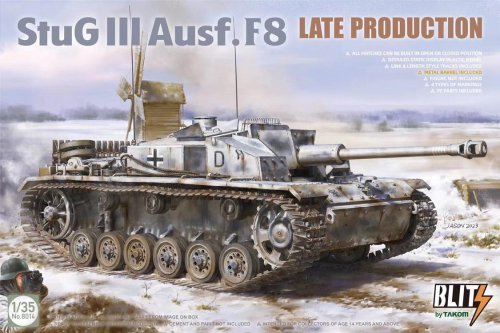 Go to product Takom 8014 - 1:35 StuG III Ausf. F8 Late Production