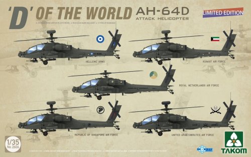 Go to product Takom 2606 - 1:35 D Of The World AH-64 D Attack Helicopter Limited Edition