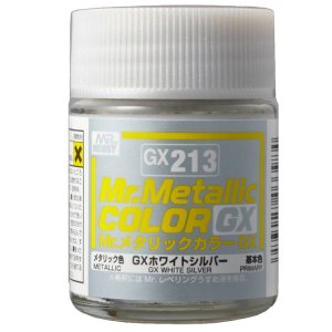 Mr.Hobby GX213 - Mr. Metallic Color White Silver 18 ml