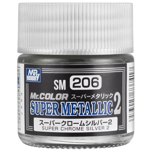 Go to product Mr.Hobby SM206 - Mr. Color Super Metallic  Chrome Silver 10 ml