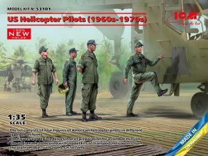 ICM 53101 - 1:35 US Helicopter Pilots 1960s-70s