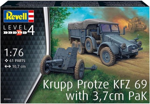 Go to product Revell 03344 - 1:76 Krupp Protze KFZ 69 with 3,7cm Pak