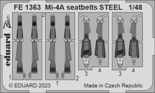 Go to product Eduard FE1363 - 1:48 Mi-4A seatbelts - Steel