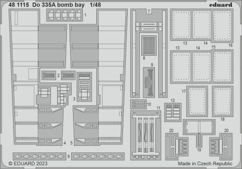 Go to product Eduard 481115 - 1:48 Do 335A bomb bay