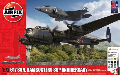 Go to product Airfix 50191 - 1:72 617th Sqn. Dambusters 80th Anniversary F-35 & Avro Lancaster - modele z farbami