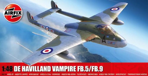 Go to product Airfix 06108 - 1:48 de Havilland Vampire FB.1/FB.9