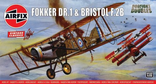 Go to product Airfix 02141V - 1:72 Fokker Dr.1 & Bristol F.2B Dogfight Doubles