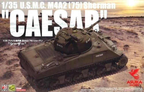 Go to product Asuka (Tasca) 35050 - 1:35 U.S.M.C. M4A2 (75) Sherman Caesar