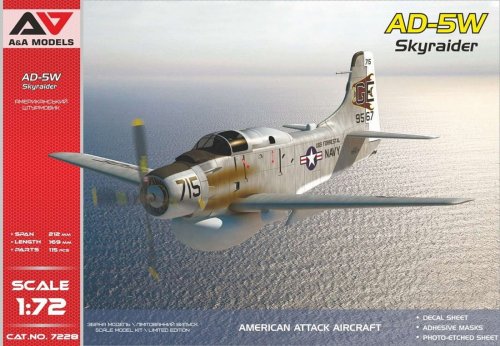 Go to product A&A Models 7228 - 1:72 AD-5W Skyraider