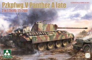 Takom 2176 - 1:35 Pzkpfwg.V Panther A late 2in1 Sd.Kfz.171/268                                                              