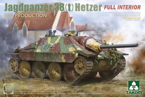 Go to product Takom 2171 - 1:35 Jagdpanzer 38(t) Hetzer Mid Production with Full Interior