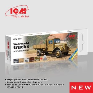 ICM 3038 - Acrylic paint set - Wehrmacht Trucks