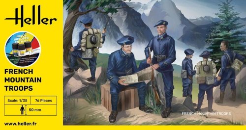Go to product Heller 57223 - 1:35 French Mountain Troops model set