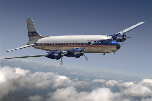Go to product RODEN 304 - 1:144 Douglas DC-6 USA Delta Airlines